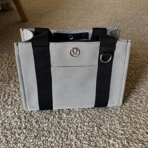 lululemon athletica Black and White Canvas Tote